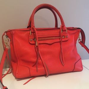 Rebecca Minkoff Neon Orange Regan Satchel